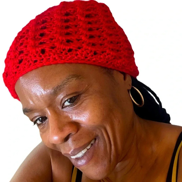 New Women’s “Neurotic Obsession” Handmade Crochet Beanie - Picture 2 of 9